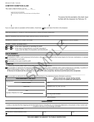 Document preview: Form BOE-265 Cemetery Exemption Claim - Sample - California