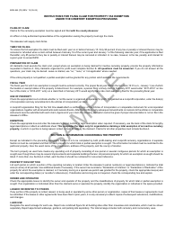 Form BOE-265 Cemetery Exemption Claim - Sample - California, Page 4