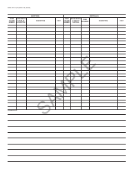 Form BOE-571-D Supplemental Schedule for Reporting Monthly Acquisitions and Disposals of Property Reported on Schedule B of the Business Property Statement - Sample - California, Page 2