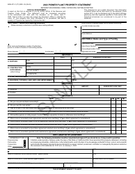 Form BOE-571-C Power Plant Property Statement - Sample - California