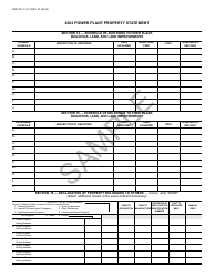 Form BOE-571-C Power Plant Property Statement - Sample - California, Page 7