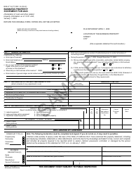 Form BOE-571-S Business Property Statement - Sample - California