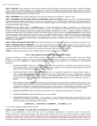 Form BOE-571-S Business Property Statement - Sample - California, Page 4