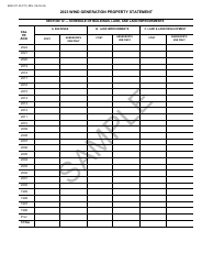 Form BOE-571-W Wind Generation Property Statement - Sample - California, Page 11