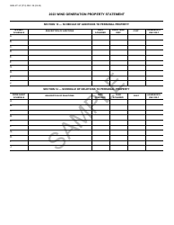 Form BOE-571-W Wind Generation Property Statement - Sample - California, Page 12