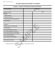 Form BOE-571-W Wind Generation Property Statement - Sample - California, Page 4