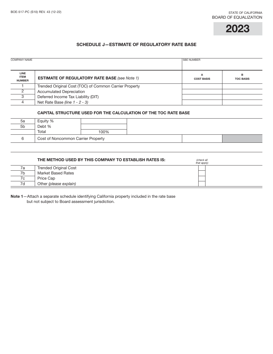 Form BOE-517-PC Property Statement - Intercounty Pipelines - Common Carrier Pipelines - California, Page 19