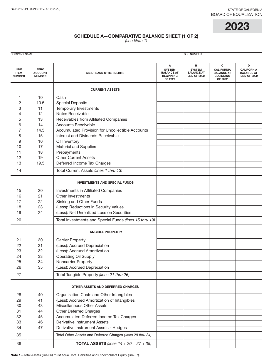 Form BOE-517-PC Property Statement - Intercounty Pipelines - Common Carrier Pipelines - California, Page 3