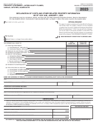 Form BOE-517-PW Property Statement - Intercounty Flumes, Canals, Ditches, Aqueducts - California