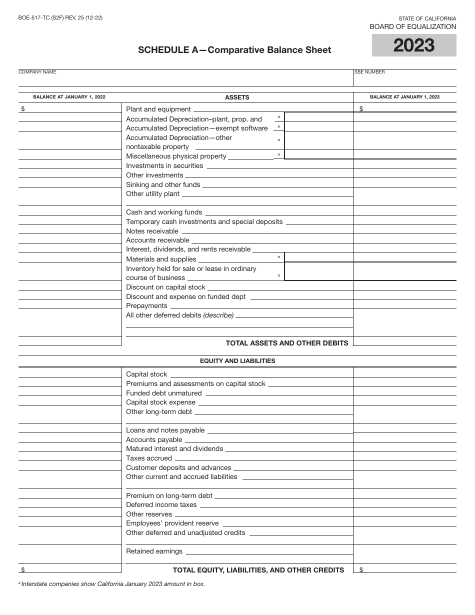 Form BOE-517-TC Property Statement - Telecommunications Carriers - California, Page 3