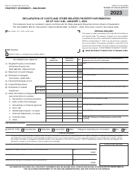 Form BOE-517-RR Property Statement - Railroads - California