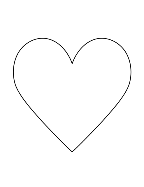 Valentine's Day Heart Template