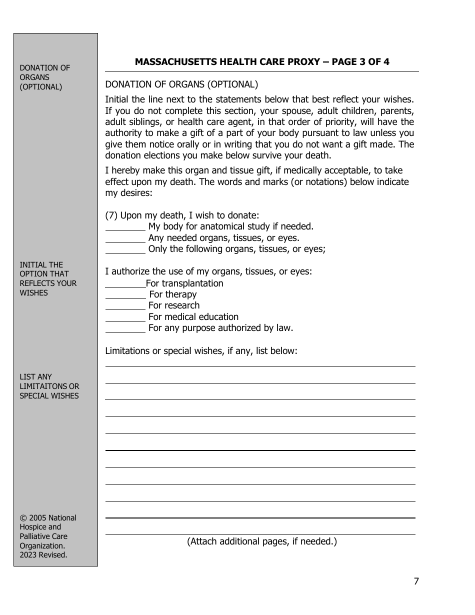 2023 massachusetts massachusetts health care proxy national hospice
