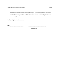 Attorney Certification Re: Facsimile Signature - New Jersey, Page 2