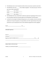 PRR Form 6 Affidavit of Proof for Stipulated Judgment - North Dakota, Page 4