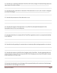 Application for a Variance Flood Plain Hazard Management Regulations - Montana, Page 5