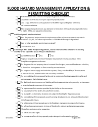 Flood Hazard Management Application &amp; Permitting Checklist - Montana, Page 2