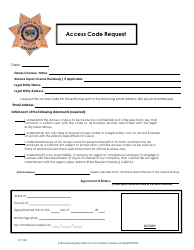 Document preview: Access Code Request - Arizona