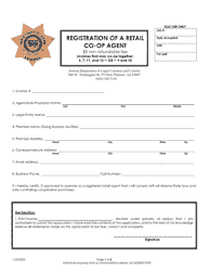 Registration of a Retail Co-op Agent - Arizona
