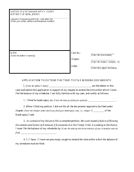 Application to Extend the Time to File Missing Documents - New Jersey, Page 3