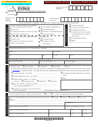 Form 2643A Missouri Tax Registration Application - Missouri
