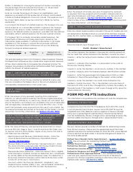 Instructions for Form MO-PTE Pass-Through Entity Income Tax Return - Missouri, Page 5