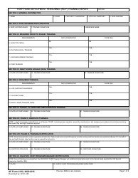 Document preview: AF Form 4132 Farp Hose Deployment Personnel (Hdp) Training Report