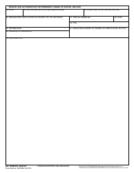 DAF Form 899 Request and Authorization for Permanent Change of Station - Military, Page 2