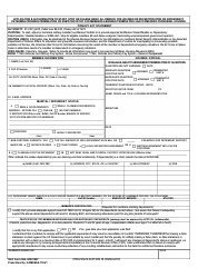 DAF Form 594 Application and Authorization to Start, Stop or Change Basic Allowance for Housing or Recertification or Dependency Determination/Redetermination or Esm Start/Stop for Members Assigned/Terminating Unaccompanied Pesonnel Housing