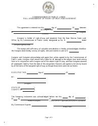 New Mexico Full Assignment of Right-Of-Way and Easement - Fill Out ...