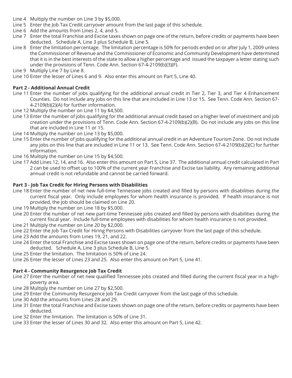Form RVF1402401 Schedule X Download Printable PDF or Fill Online