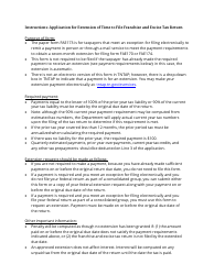 Form FAE173 (RV-R0011401) Application for Extension of Time to File Franchise and Excise Tax Return - Tennessee, Page 2