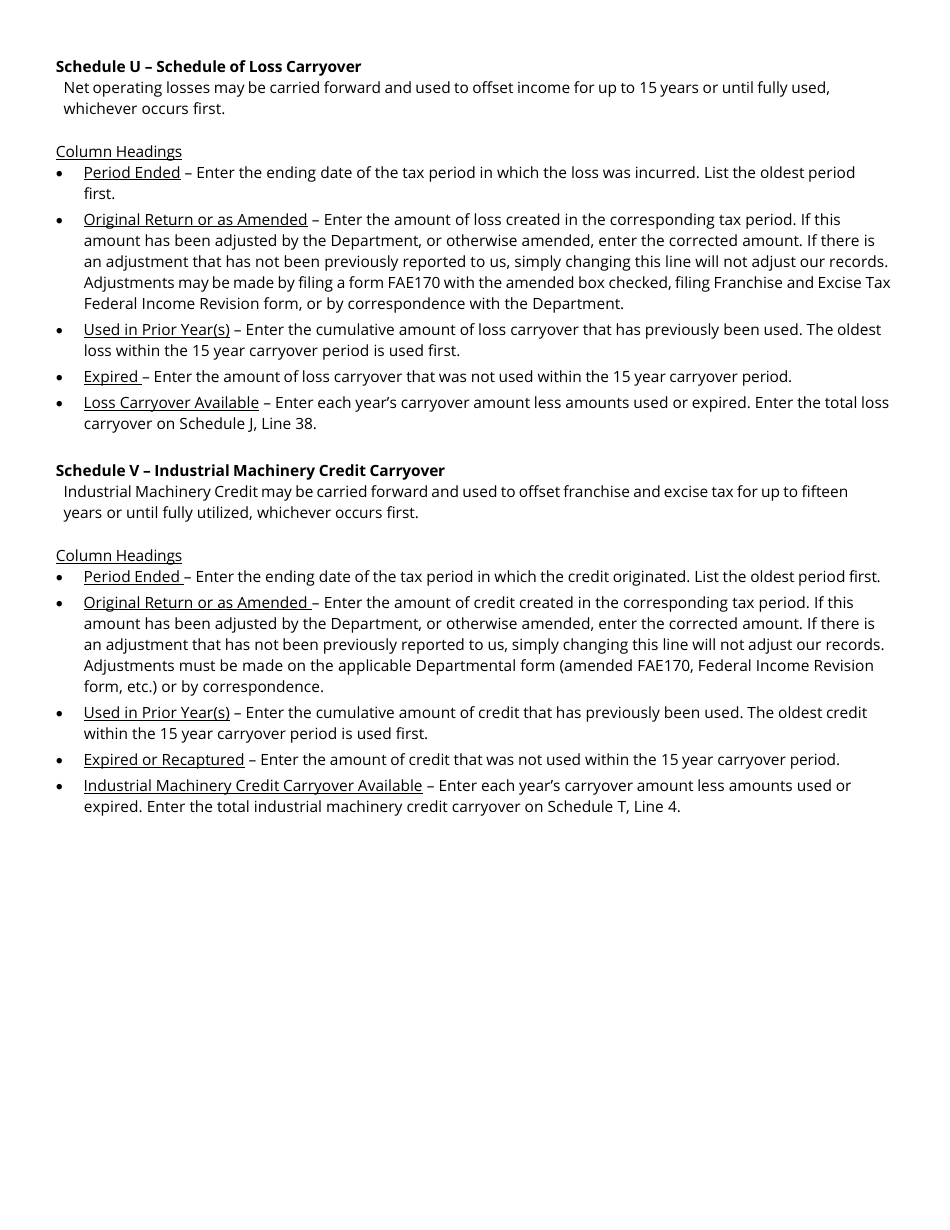 Instructions for Form FAE174, RV-R0012001 Franchise and Excise Financial Institution and Captive Real Estate Investment Trust Tax Return - Tennessee, Page 14