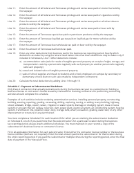 Form BUS428 (RV-R00107) Business Tax Return - Tennessee, Page 8