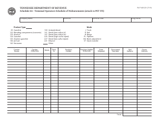 Form PET372 (RV-R0009201) Petroleum Products Terminal Return - Tennessee, Page 3