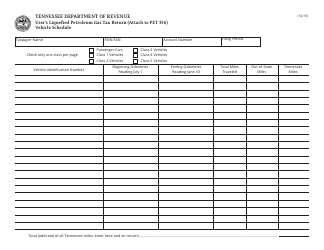 Form PET356 (RV-R0004401) User&#039;s Liquefied Petroleum Gas Tax Return - Tennessee, Page 2