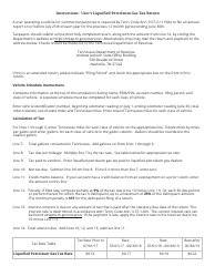 Form PET356 (RV-R0004401) User&#039;s Liquefied Petroleum Gas Tax Return - Tennessee, Page 3