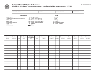 Form PET350 (RV-R0004501) Distributor Monthly Fuel Tax Return - Tennessee, Page 3