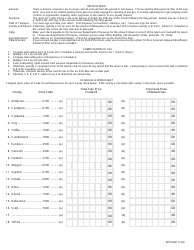 Form SEV500 (RV-R0007001) Monthly Crude Oil and Natural Gas Tax Return - for Tax Periods Prior to May 1, 2019 - Tennessee, Page 2