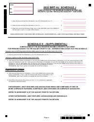 Form BIRT-HJ Business Income &amp; Receipts Tax - City of Philadelphia, Pennsylvania, Page 4