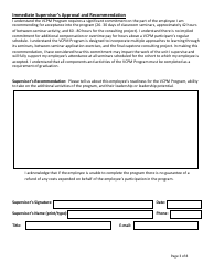 Vermont Certified Public Manager Program Application for Municipal and Non-profit Employees - Vermont, Page 3