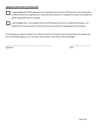 Vermont Certified Public Manager Program Application for Municipal and Non-profit Employees - Vermont, Page 8
