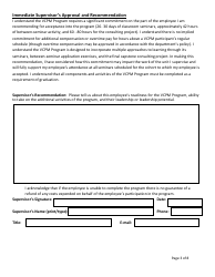 Vermont Certified Public Manager Program State of Vermont Application - Vermont, Page 3