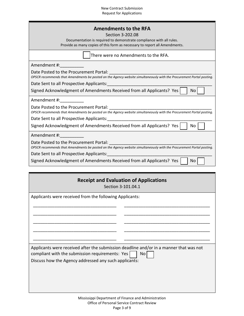 New Contract Submission - Request for Applications (Contract Worker) - Mississippi, Page 3