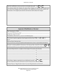 Modification or Renewal of Contract Previously Approved by Pprb - Mississippi, Page 3