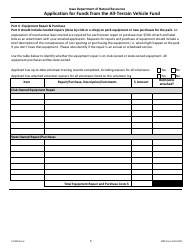 DNR Form 542-0199 Application for Funds From the All-terrain Vehicle Fund - Iowa, Page 5