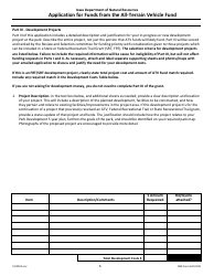 DNR Form 542-0199 Application for Funds From the All-terrain Vehicle Fund - Iowa, Page 6