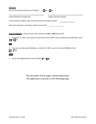 Loan Repayment Assistance Program (Lrap) Application - Oregon, Page 2