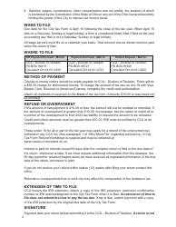 Individual Tax Form Instruction Booklet - City of Cleveland, Ohio, Page 4