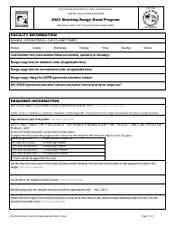 Shooting Range Grant Program Application - Oregon, Page 11